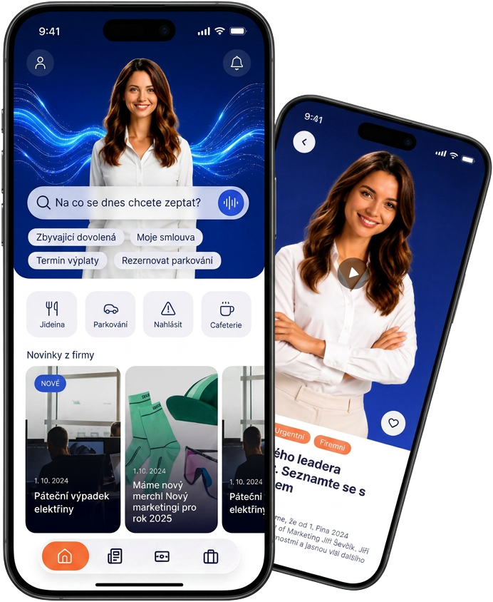 PalmApp aplikace na mobilu - AI asistent a firemní novinky